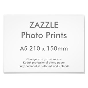Aangepaste Zazzle A5 21 x 15 cm foto afdrukken Afdruk