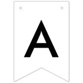 Aangepaste Zazzle Bunting Banner - Swallowtail (Derde vlag)