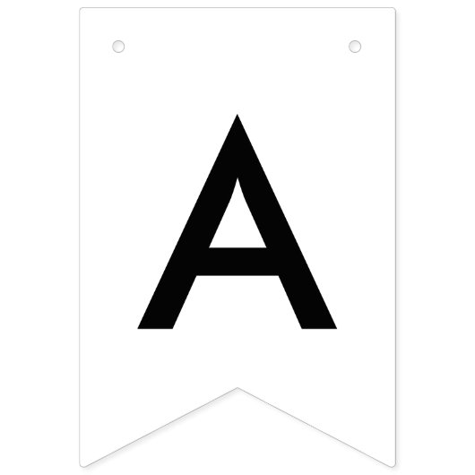 Aangepaste Zazzle Bunting Banner - Swallowtail (Derde vlag)