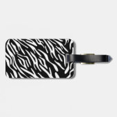 Aangepaste Zebra Stripe met roze Bagagelabel (Achterkant horizontaal)