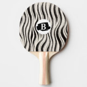 Aangepaste Zebra Stripe Ping Pong Paddle Tafeltennisbatje (Voorkant)