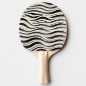 Aangepaste Zebra Stripe Ping Pong Paddle Tafeltennisbatje (Achterkant)