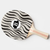 Aangepaste Zebra Stripe Ping Pong Paddle Tafeltennisbatje (Zijkant)