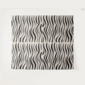 Aangepaste Zebra Stripe Tapestry – gepersonaliseer Wandkleed (Voorkant (horizontaal))