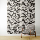 Aangepaste Zebra Stripe Tapestry – gepersonaliseer Wandkleed (In situ)