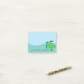 Aangepaste Zee Turtle Post-it® Notes (Op bureau)