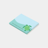 Aangepaste Zee Turtle Post-it® Notes (Schuin)