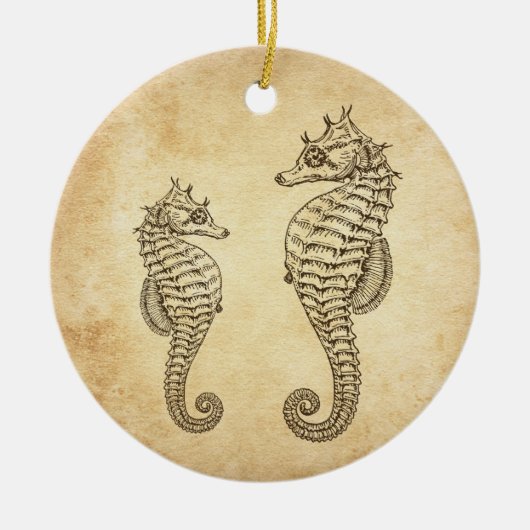 Aangepaste zeebaars keramisch ornament (Voorkant)