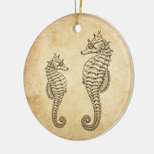 Aangepaste zeebaars keramisch ornament (Links)