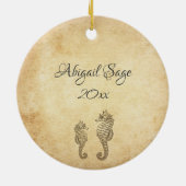 Aangepaste  zeebaars keramisch ornament (Achterkant)