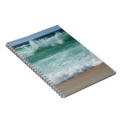 Aangepaste zeebaars Zee Waves Trendy Notitieboek (Rechterzijde)
