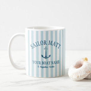 Aangepaste Zeeman Naam Florida Anchor Koffiemok