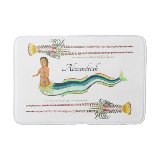 Aangepaste zeemeermin  kuststrook badmat (Voorkant)