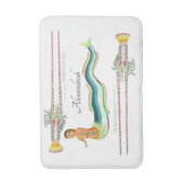 Aangepaste zeemeermin  kuststrook badmat (Voorkant Verticaal)