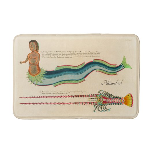 Aangepaste zeemeermin  kuststrook badmat (Voorkant)