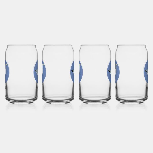 Aangepaste zeemeeuw blikvorm glas (Links)