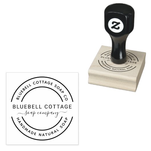 Aangepaste zeep bedrijf Rubber Stamp Rubberstempel (Gestempeld)