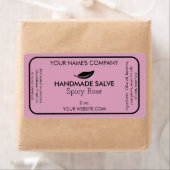 Aangepaste zeep of salve etiketten Moderne blad ze (Insitu)