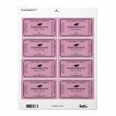 Aangepaste zeep of salve etiketten Moderne blad ze (Full Sheet)