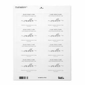 Aangepaste zeeplabel ticker etiket (Full Sheet)