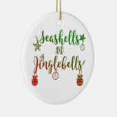 aangepaste zeeschelpen en ringbanden keramisch ornament (Rechts)