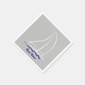 Aangepaste zeilboot Napkins Servet (Hoek)