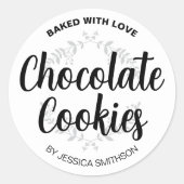 Aangepaste zelfgemaakte cookie label HM001rd (Voorkant)