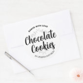 Aangepaste zelfgemaakte cookie label HM001rd (Envelop)