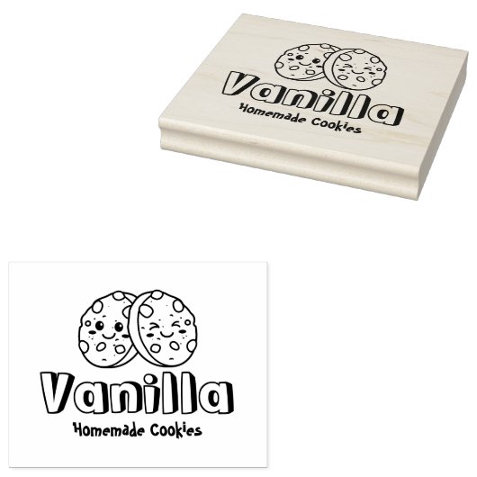 Aangepaste zelfgemaakte cookies 	rubberstempel (Gestempeld)