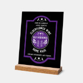 Aangepaste Zelfgemaakte Elderflower Acryl Bord (Hoek)