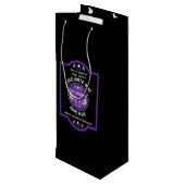 Aangepaste Zelfgemaakte Elderflower Wijn Cadeautas (Achterkant Gekanteld)