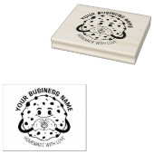 Aangepaste zelfgemaakte liefde met kleine bedrijve 	rubberstempel (Gestempeld)