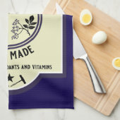 Aangepaste zelfgemaakte vlierbes Drinken Theedoek (Quarter Fold)