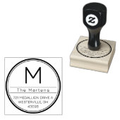 Aangepaste zelfinkende adresstempel 	rubberstempel (Gestempeld)