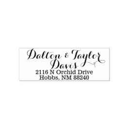 Aangepaste Zelfinking-adresstempel Zelfinktende Stempel