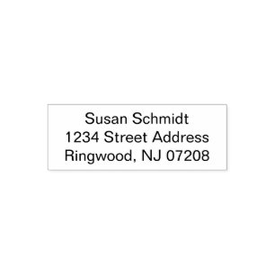 Aangepaste zelfinktstempel - Tot 3 regels Zelfinktende Stempel