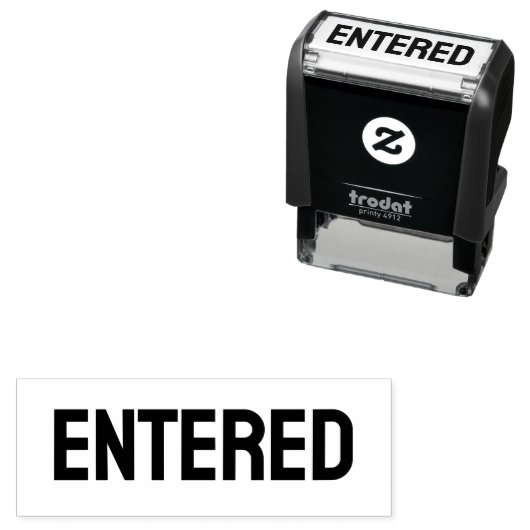 Aangepaste zelfinktstempel van het document ingevo  zelfinktende stempel (In situ)