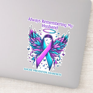 Aangepaste zelfmoordpreventie bewustzijn herdenkin sticker