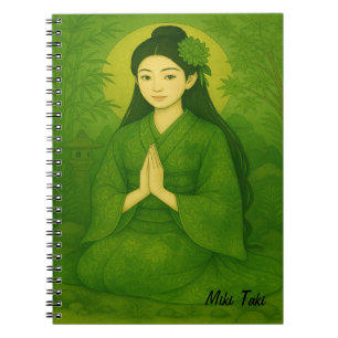 Aangepaste Zen Yoga Meditatie Mindfulness Art Gree Notitieboek