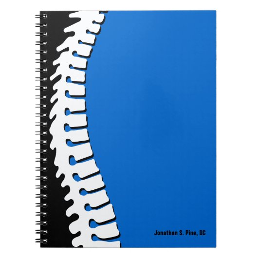 Aangepaste zijdelingse ruggengraat laptop notitieboek (Voorkant)