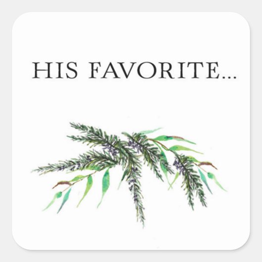 Aangepaste "zijn" favoriete Sticker (Voorkant)