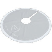 Aangepaste zilveren kerstboomrok kerstboom rok (Gekanteld)