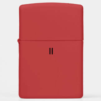 Aangepaste Zippo-draagtas met rode steen