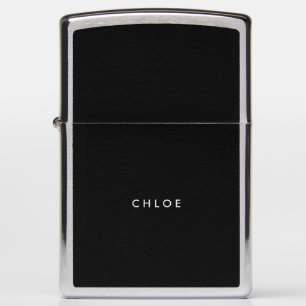 Aangepaste Zippo Pocket Lighter - Klassiek zwart
