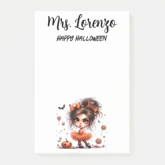 Aangepaste Zoete Betovering — Whimsy Ontmoet Hallo Post-it® Notes (Voorkant)