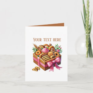 Aangepaste zoete doos van Cute Bakery Kaart