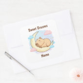 Aangepaste Zoete Dromen Capybara Sticker (Envelop)