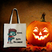 Aangepaste Zombie-Trick or treat Tote Bag