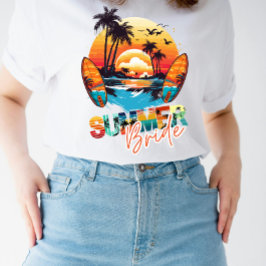Aangepaste zomer bruid bruidsfeest t-shirt