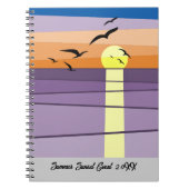 Aangepaste zomer zonsondergang evenement notitieboek (Voorkant)